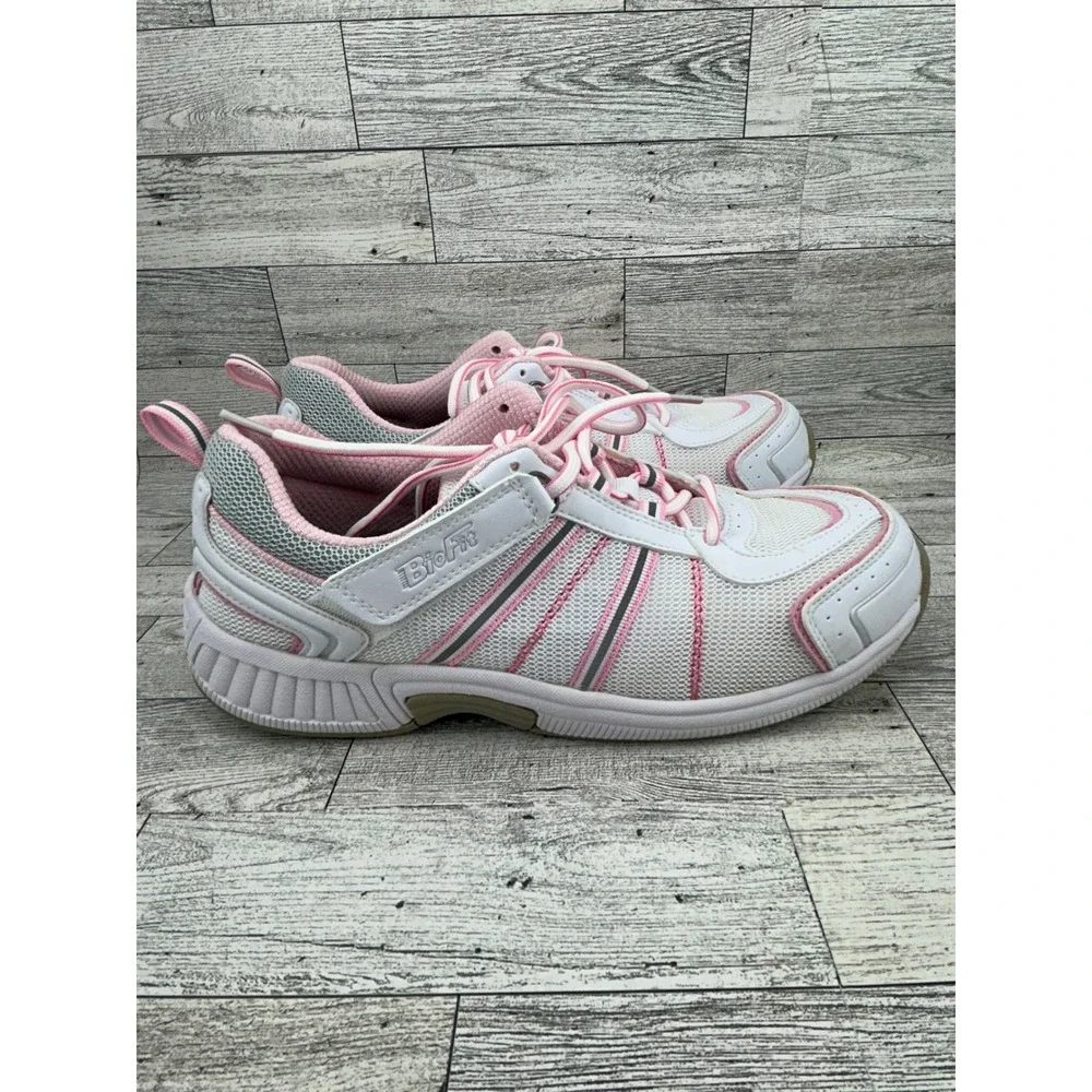 Biofit 916 Women's Athletic Shoes White Pink Gray Comfort Size 10B‎